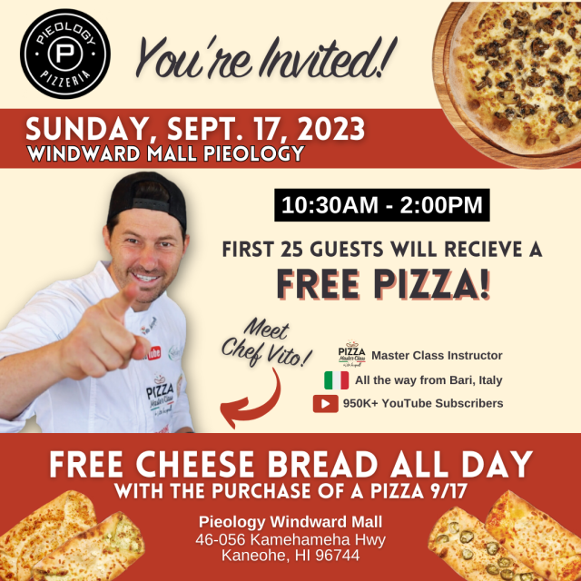 Meet Vito at Pieology Pizzeria | Windward Mall